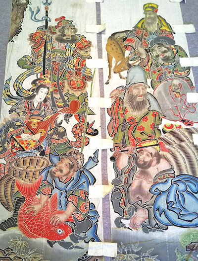 江戸時代の七福神図絵のぼり